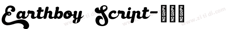 Earthboy Script字体转换